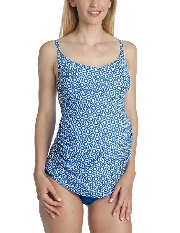 Anita Treasure Island 9676 Cornflower Blue Maternity Tankini