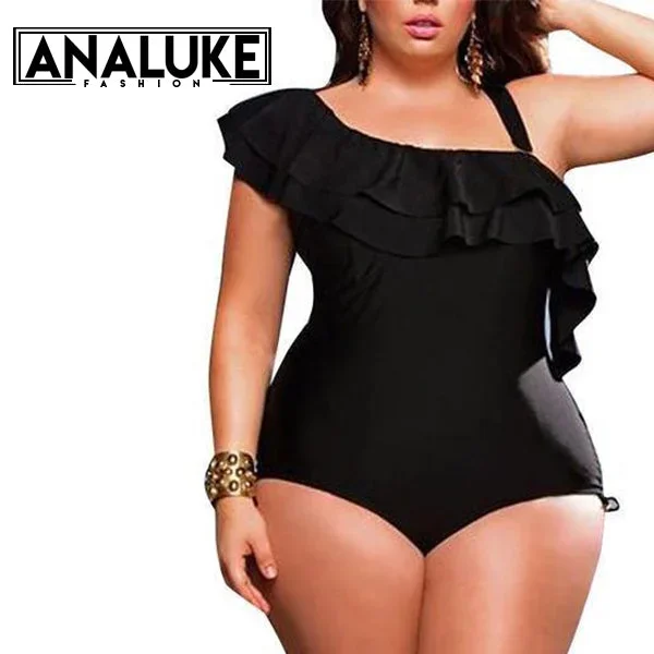 Big Size High Waist Maillot Swimwear