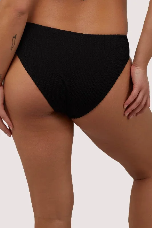 black-textured-ruched-sides-bikini-bottom