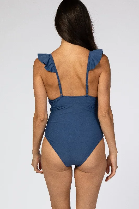 blue-ruffle-maternity-one-piece-swimsuit