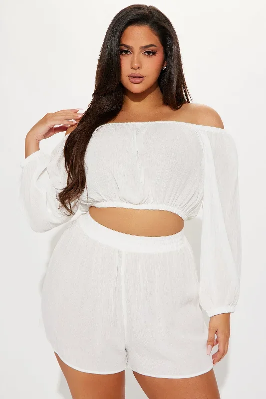 breezy-paradise-linen-off-shoulder-cover-up-shorts-set-white