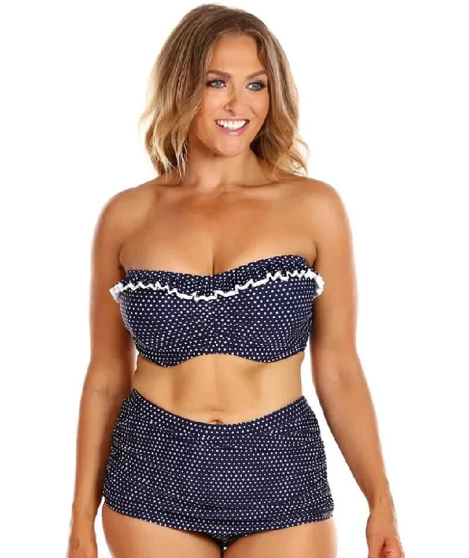 capriosca-ruched-skirted-pant-navy-and-white-dots