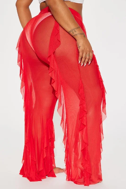 celeste-ruffles-mesh-cover-up-pants-red