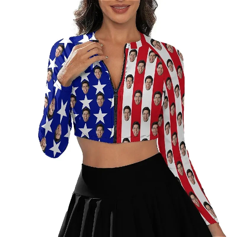 custom-face-american-flag-bikini-top-bottom-womens-swim-skirt-with-bottom-long-sleeve-zip-top