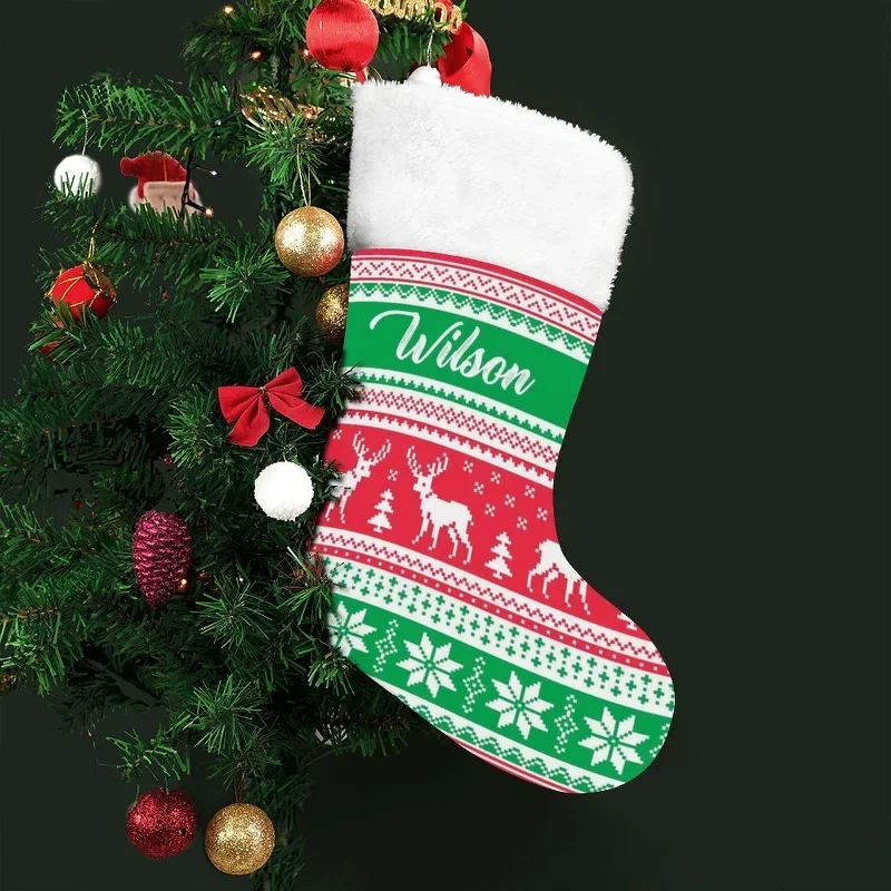 custom-name-red-and-green-elk-christmas-stocking