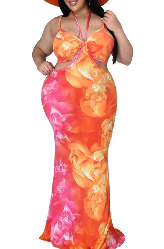 final-sale-plus-size-maxi-dress-with-cut-outs-in-orange-pink-print