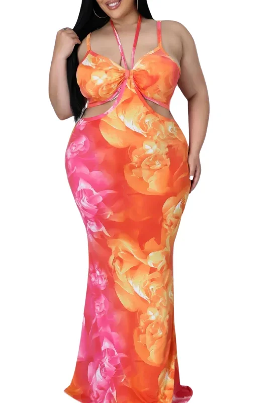 final-sale-plus-size-maxi-dress-with-cut-outs-in-orange-pink-print