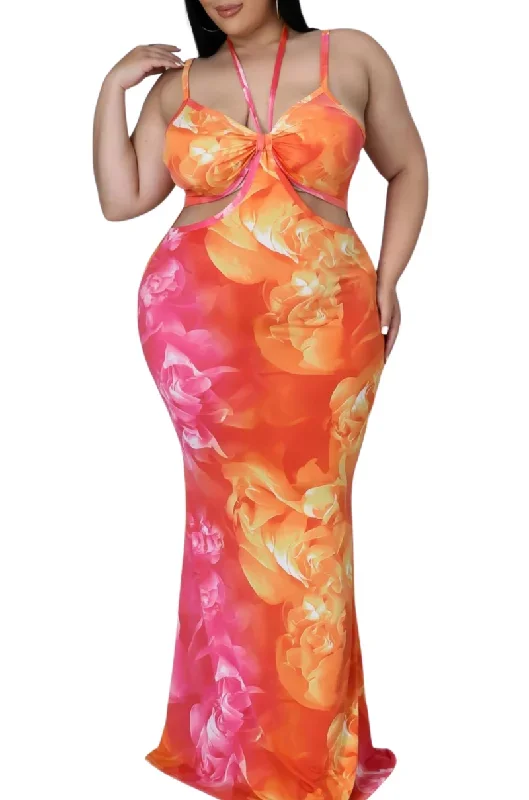 final-sale-plus-size-maxi-dress-with-cut-outs-in-orange-pink-print