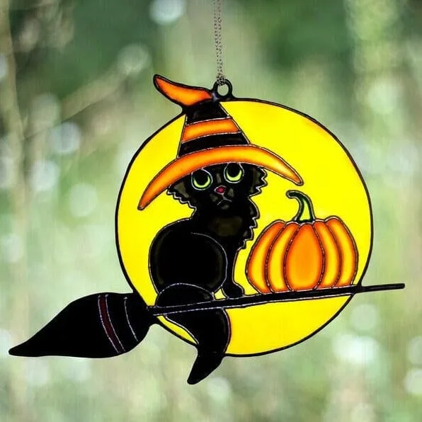 halloween-stained-glass-window-hangings-halloween-decor