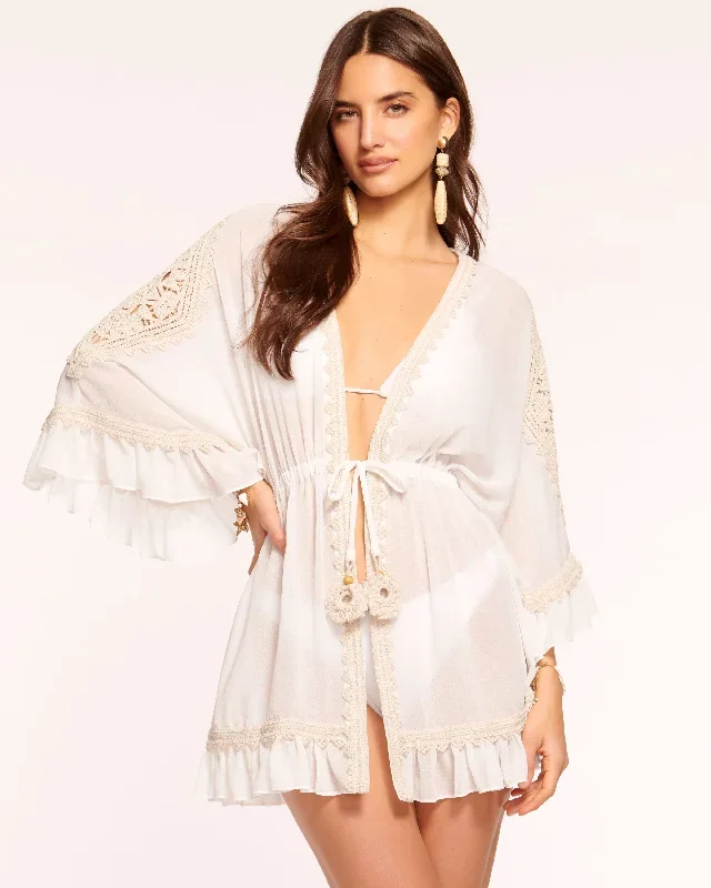 Libbie Crochet Coverup Mini Dress