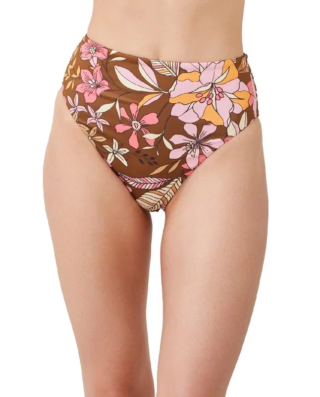 Luma Resort Flower High Leg High Waist Bikini Bottom