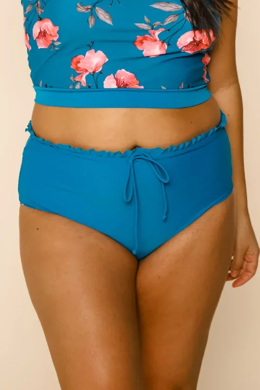 Lush Reversible Bottoms | Blue/Blue Floral