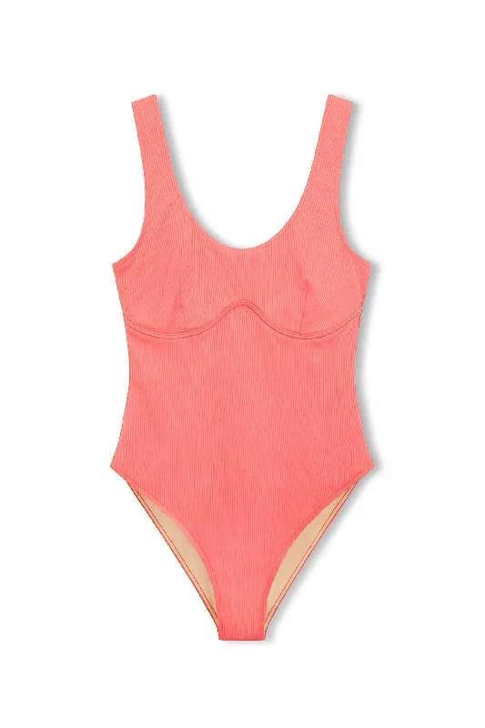 Signature Bralette One Piece - Coral