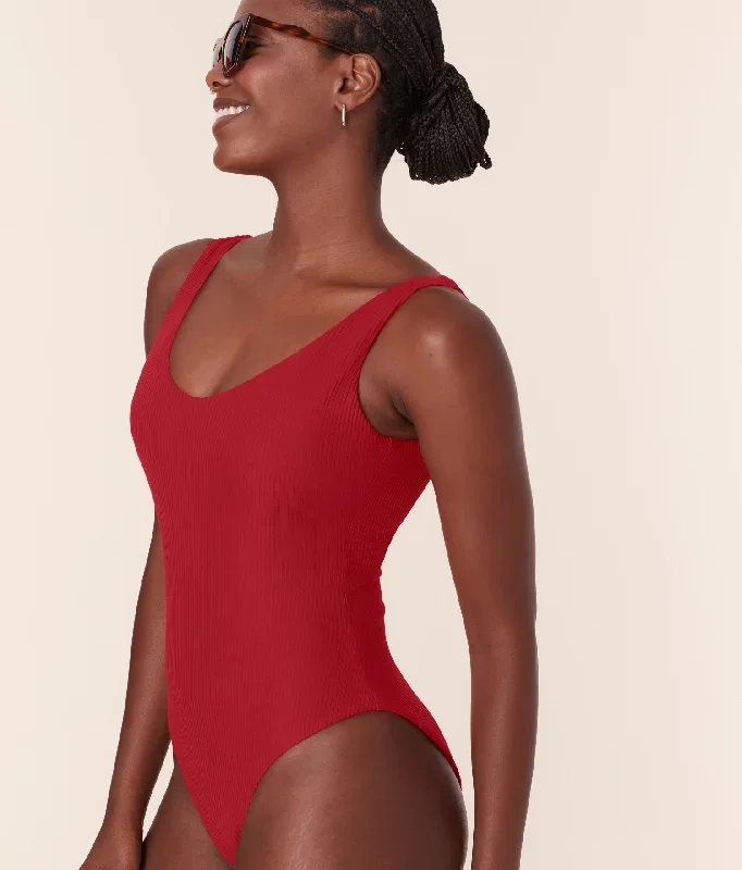 The Ibiza One Piece - Eco Ribbed - Flame - Classic