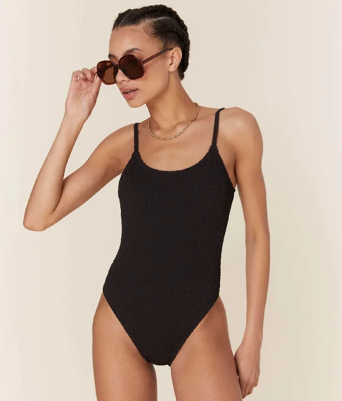 The Laguna One Piece - Popcorn - Black - Classic