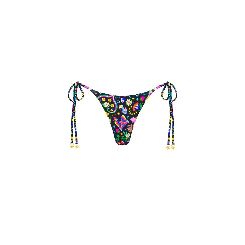 Thong Tie Side Bikini Bottom - Midnight Drive