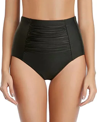 Tummy Control Women's High Waisted Bathing Suit Bottom Bikini Bottom