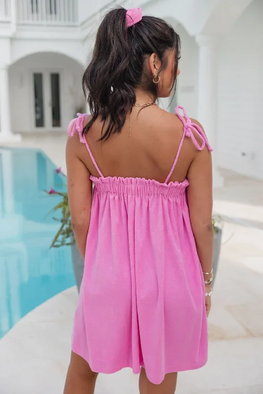 waters-edge-pink-terry-cloth-cover-up-with-a-scrunchie